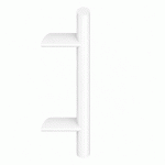 BÂTON DE MARÉCHAL LEVIITA - MODÈLE INCLINÉ - BLANC RAL 9016 - LONGUEUR 1000 MM TIRARD