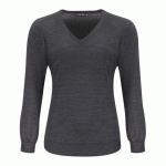 J.HARVEST & FROST MERINO V PULL-OVER FEMMES MÉLANGE GRIS - TAILLE L