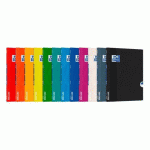 LOT DE 10 - CAHIER OXFORD OPENFLEX 24 X 32 CM GRANDS CARREAUX 96 PAGES