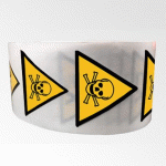 ROULEAU DE PICTOS - DANGER MATIÈRES TOXIQUES - W016 - ISO 7010 50 MM