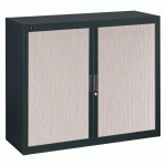 ARMOIRE À RIDEAUX DÉMONTABLE BRUNEAU 100 X 120 CM CHÊNE GRIS