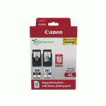 CANON PG-560 XL + CL-561 XL PACK 2 CARTOUCHES NOIRE ET COULEURS HAUTE CAPACITÉ + 1 PAQUET DE PAPIER PHOTO 10 X 15 CM - CARTOUCHE AUTHENTIQUE
