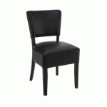 CHAISE INTERIEURE - HETRE - MADRYT NOIR - FLORIANE