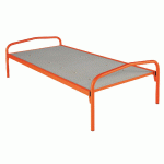 EVOLUTION LIT STANDARD SOMMIER AGGLOMÉRÉ 80X190 RAL 2003 ORANGE - MANUTAN COLLECTIVITÉS