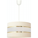 HELAM LIGHTING - HELAM HELEN PLAFONNIER SUSPENSION CYLINDRIQUE ECRU, DORÉ, BLANC 35CM