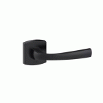 POIGNÉES SUR ROSACES CARRÉES - ALUMINIUM NOIR ONYX - MUZE VACHETTE