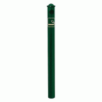 POTELET CENDRIER Ø 76 MM POMMEAU AGORA - ZINC VERT 6005 - PROCITY