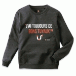 SWEAT À MESSAGE HOMME YSWEAT TAILLE: XXL ANTHRACITE - PARADE