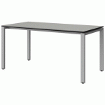 TABLE MALIBU 160X80 T6 SOUDÉ ST ISOS GRIS 1400/NO GRIS 9006 - MANUTAN EXPERT
