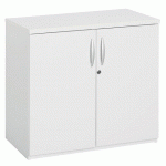ARMOIRE BASSE PORTES BATTANTES EXCELLENS / ARKO H 73 X L 80 CM BLANC