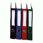 LOT DE 10 - CLASSEUR À LEVIER CARTONNÉ BRUNEAU A4 - DOS 5 CM COULEURS ASSORTIES CLASSIQUES