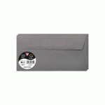 LOT DE 2 - PAQUET DE 20 ENVELOPPES POLLEN 110X220MM 120G/M2 - GRIS ACIER