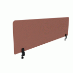 PANNEAU ÉCRAN ACOUSTIQUE AGATHE FLEXMUTE TERRE BATTUE - AVEC FIXATIONS À PINCES À ÉTAU POUR BUREAU L 180 X H 50 CM