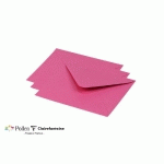 PAQUET DE 20 ENVELOPPES POLLEN 125X138MM 120G/M² - ROSE FUCHSIA - LOT DE 4