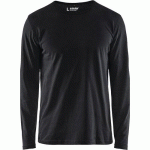 T-SHIRT MANCHES LONGUES NOIR TAILLE XS - BLAKLADER