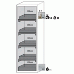 ARMOIRE SÉCURITÉ S-PHOENIX VOL.2-90 S90.196.060.FDACR BLANC - ASECOS