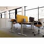 CLOISON ACOUSTIQUE GARY DESK - 160 CM - 400 X 1600 - ENTRE 2 BUREAUX - GRIS ANTHRACITE