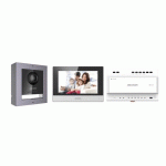 KIT INTERPHONE VIDÉO COULEUR - PLATINE INOX - DS-KIS702/S HIK VISION