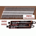 PACK 2200 CLOUS 3.1X50 TB INOX A2 POUR PASLODE IM90 / IM90I