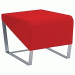 POUF 1 PLACE FACETT PVC URBAN TOMATE