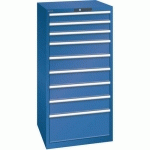 ARMOIRE BLEU GENT. 717X725X1450 AVEC 9 TIROIRS 200KG - LISTA