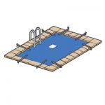 Bâche piscine rectangulaire - 8x14 m