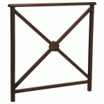 BARRIÈRE LISBONNE 1 M STRUCTURE ROSACE - ZINC MARRON 8017 - PROCITY