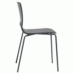CHAISES ALICE 4 PIEDS NON FEU ANTHRACITE - PEINT ANTHRACITE - S-CAB