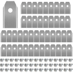 CREA - 45 X LAMES DE COUTEAU EN TITANE POUR TOUTES LES TONDEUSES ROBOTIQUES HUSQVARN/AUTOMOWER/YARDFORCE/GARDENA (3G-0,75 MM) AVEC 45 VIS, LAMES DE