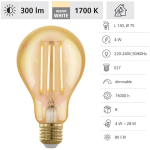 ILLUMINANT LED E27 L: 13CM Ø: 7,5 CM DIMMABLE 1700K