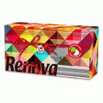 LOT DE 10 - MOUCHOIRS TRIPLE ÉPAISSEUR RENOVA RED LABEL BICOLORES - BOÎTE DE 80