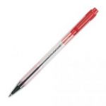 PILOT STYLO À BILLE RECHARGEABLE POINTE FINE RÉTRACTABLE ENCRE ROUGE CORPS PLASTIQUE CRISTAL BPS-MATIC