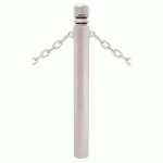 POTELET PROVINCE Ø114 MM CHAINES 2 ANNEAUX CITY GRIS 7044 - PROCITY