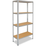 SHELFPLAZA® HOME 230X120X60CM ÉTAGÈRE CHARGE LOURDE GALVANISÉ / ETAGERE METALLIQUE 4 NIVEAUX / 175KG CAPACITÉ CHARGE / ETAGERE EN METAL, ÉTAGÈRES DE