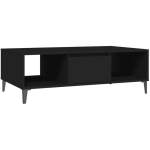 TABLE BASSE NOIR 103,5X60X35 CM AGGLOMÉRÉ