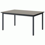 TABLE MALIBU 120X80 T3 4P STRA GRIS U727/NOIR GRIS 7016