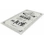 WELLHOME TAPIS SALON EN POLYESTER KITCHENHEARTHOME ARGENT - 60X100CM - ARGENT