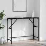 VIDAXL - TABLE CONSOLE NOIR 100X32X75 CM BOIS D'INGÉNIERIE