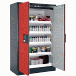 ARMOIRE SÉCURITÉ Q-CLASSIC-90 Q90.195.120 GRIS/ROUGE