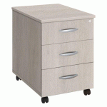 CAISSON MOBILE BOIS 3 TIROIRS CHÊNE GRIS BRUNEAU EXCELLENS