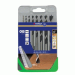 COFFRET DE 8 FORETS BOIS GRADUÉS - 3 POINTES - Ø 2 À 10 MM TIVOLY