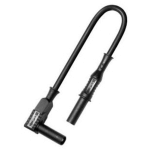 CORDON DE MESURE COUDÉ MÂLE VERS DROIT MÂLE DE SÉCURITÉ DIAM.4MM, 50CM, 0.75MM2 - COU - PJP2350-50