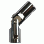GENOUILLÈRE POUR TIGE D'ENTRAÎNEMENT 6 PANS DE 10 MM ET TRINGLE Ø12 MM - CHROMÉ INTERGES