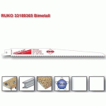 LAME SCIE SABRE EN ACIER HSS BIMÉTAL 8936 - LONGUEUR 228 MM - PAR 5 RUKO