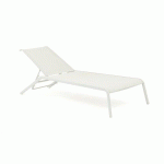 LOT DE 2 - BAIN DE SOLEIL D'EXTÉRIEUR OUDON - TOILE ENDUIT ET PIEDS ALUMINIUM