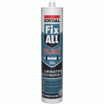 MASTIC-COLLES POLYMÈRE FIX ALL FLEXI HYBRIDE SMX NEUTRE ET ÉLASTIQUE C12 SOUDAL