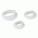 MATFER - DÉCOUPOIR FEUILLE DE ROSE ABS (SET DE 3) - 431017