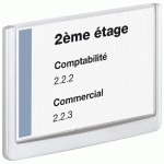 PLAQUE DE PORTE DURABLE CLICK SIGN - PLASTIQUE - A5 - 210 X 148,5 MM - BLANC