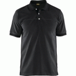 POLO BICOLORE NOIR/GRIS FONCÉ TAILLE XS - BLAKLADER