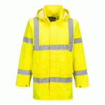 PORTWEST S160 VESTE DE PLUIE LITE TRAFFIC JAUNE - TAILLE XS